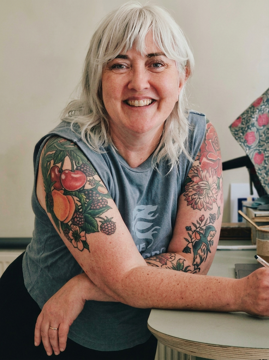 Quinn O'Briant Heller smiling in her yoga studio